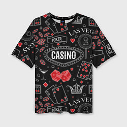 Женская футболка оверсайз Casino