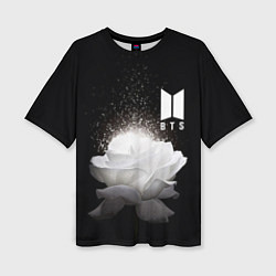 Женская футболка оверсайз BTS Flower