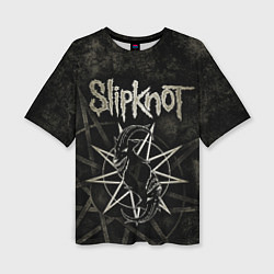 Футболка оверсайз женская Slipknot goat, цвет: 3D-принт