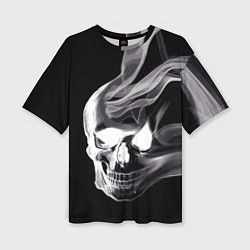 Женская футболка оверсайз Wind - smoky skull