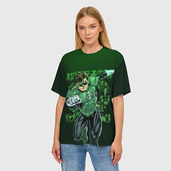 Футболка оверсайз женская Green Lantern, цвет: 3D-принт — фото 2