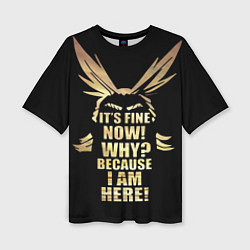 Женская футболка оверсайз МОЯ АКАДЕМИЯ НЕРО MY HERO ACADEMIA