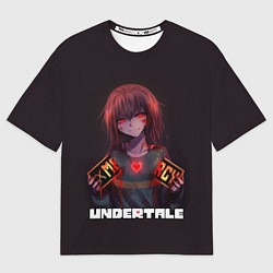 Футболка оверсайз женская Undertale - Чара: mercy, цвет: 3D-принт