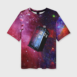 Женская футболка оверсайз Doctor Who