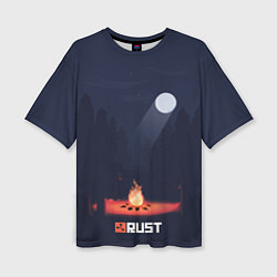 Женская футболка оверсайз Rust