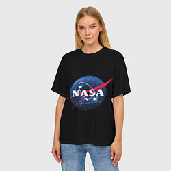 Футболка оверсайз женская NASA Black Hole, цвет: 3D-принт — фото 2