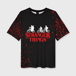 Женская футболка оверсайз STRANGER THINGS