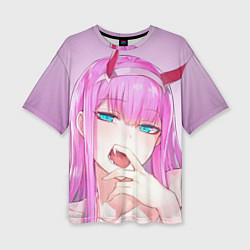 Футболка оверсайз женская Ahegao, цвет: 3D-принт