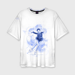 Футболка оверсайз женская Фигурное катание, цвет: 3D-принт