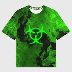 Футболка оверсайз женская BIOHAZARD, цвет: 3D-принт