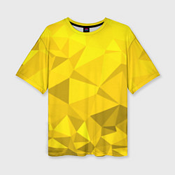 Футболка оверсайз женская YELLOW ABSTRACT, цвет: 3D-принт