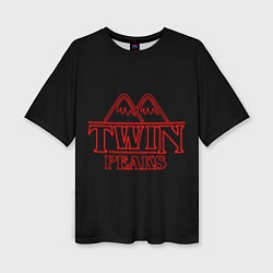 Женская футболка оверсайз Twin Peaks