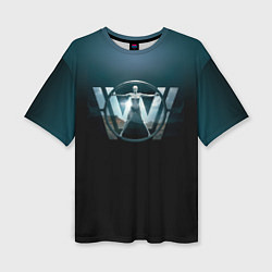 Футболка оверсайз женская Westworld Logo, цвет: 3D-принт