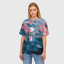 Футболка оверсайз женская Ford Mustang, цвет: 3D-принт — фото 2