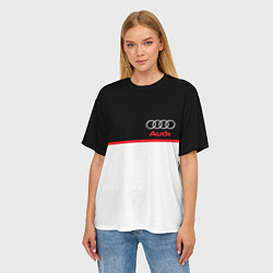 Футболка оверсайз женская AUDI SPORT, цвет: 3D-принт — фото 2