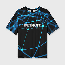 Женская футболка оверсайз Detroit:Become Human