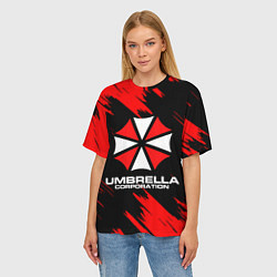Футболка оверсайз женская Umbrella Corporation, цвет: 3D-принт — фото 2