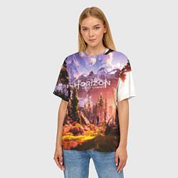 Футболка оверсайз женская Horizon Zero Dawn, цвет: 3D-принт — фото 2