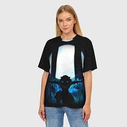 Футболка оверсайз женская KIMETSU NO YAIBA, цвет: 3D-принт — фото 2