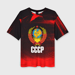Футболка оверсайз женская СССР, цвет: 3D-принт