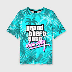 Женская футболка оверсайз GTA VICE CITY