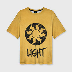 Женская футболка оверсайз Emblems Light