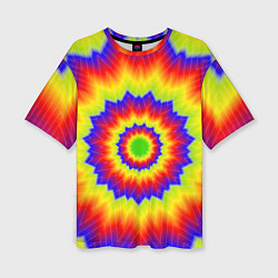 Женская футболка оверсайз Tie-Dye