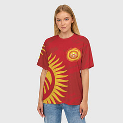 Футболка оверсайз женская Киргизия, цвет: 3D-принт — фото 2