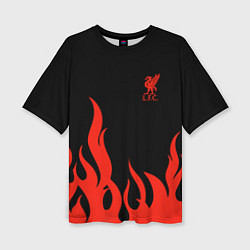 Женская футболка оверсайз Liverpool F C