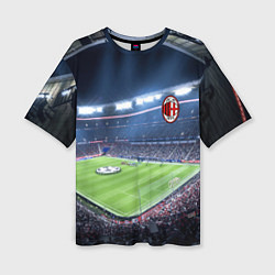 Футболка оверсайз женская FC MILAN, цвет: 3D-принт