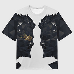 Футболка оверсайз женская Отражение Адама Дженсена Deus Ex, цвет: 3D-принт