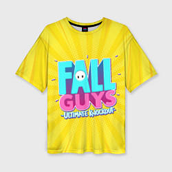 Футболка оверсайз женская Fall Guys, цвет: 3D-принт