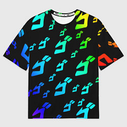 Футболка оверсайз женская JoJo Bizarre Adventure, цвет: 3D-принт