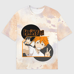 Футболка оверсайз женская Haikyuu, цвет: 3D-принт