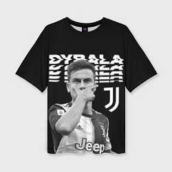 Женская футболка оверсайз Paulo Dybala