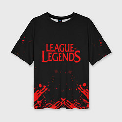 Женская футболка оверсайз League of legends