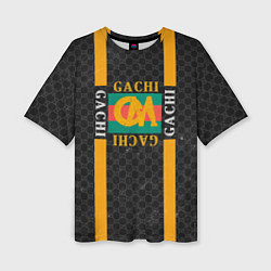 Женская футболка оверсайз Gachi Gucci