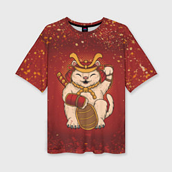Женская футболка оверсайз Japan Cat Z