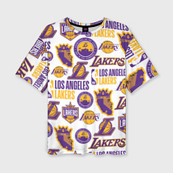 Женская футболка оверсайз LAKERS LOGO