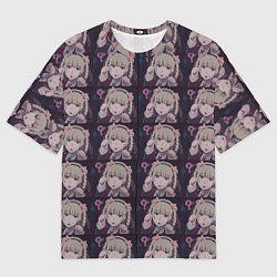 Футболка оверсайз женская Кирари Момобами Неко, цвет: 3D-принт