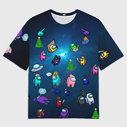 Футболка оверсайз женская Among US, цвет: 3D-принт