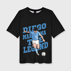 Футболка оверсайз женская Diego Maradona, цвет: 3D-принт