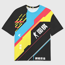 Футболка оверсайз женская Cs:go CyberSecurity Кибербезопасность, цвет: 3D-принт