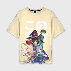 Женская футболка оверсайз KonoSuba