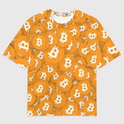 Футболка оверсайз женская Я БИТКОИН I AM BITCOIN, цвет: 3D-принт