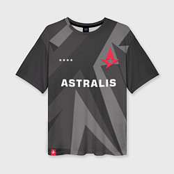 Футболка оверсайз женская Astralis Jersey Pro 202122, цвет: 3D-принт
