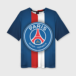 Женская футболка оверсайз ФК Пари Сен-Жермен