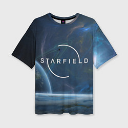 Футболка оверсайз женская Starfield, цвет: 3D-принт