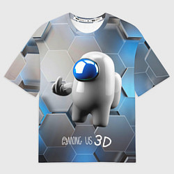 Футболка оверсайз женская Among Us 3D, цвет: 3D-принт