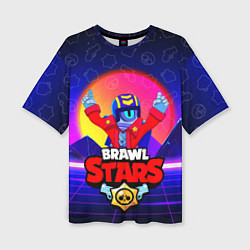 Футболка оверсайз женская BRAWL STARS STU, цвет: 3D-принт